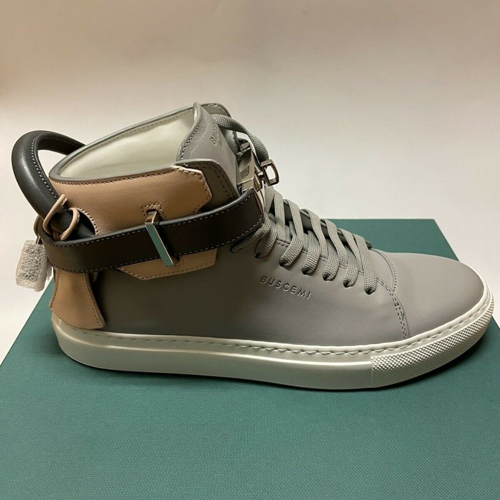 Buscemi 100MM Women's Grey Trio Leather Sneakers